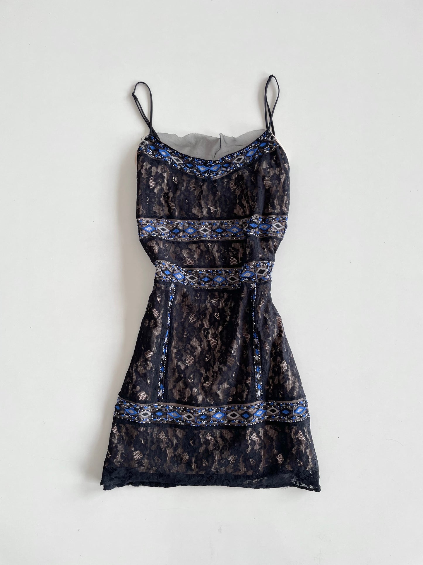 Guess Vintage Embroidered Dress-Bust 36