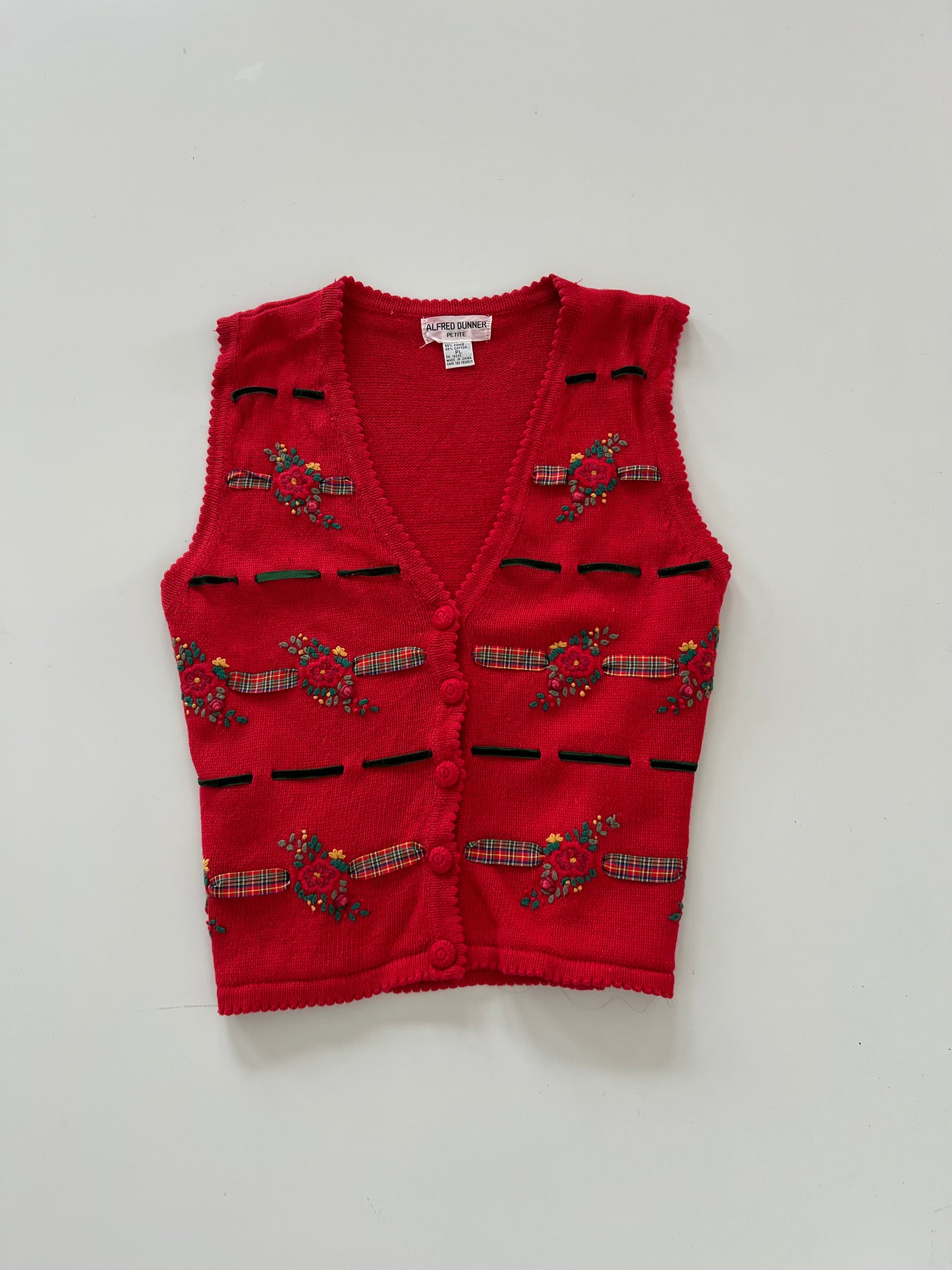 Alfred Dunner Embroidered sweater-Bust 44