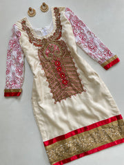 Embroidered Kurta-Bust 38