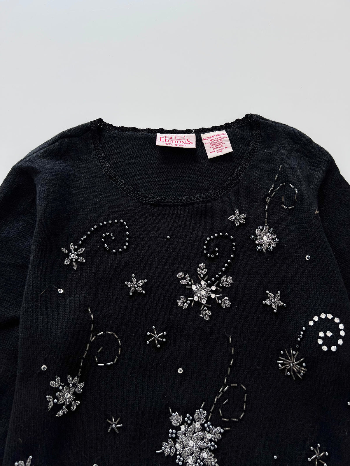 Basic Editions Hand Embroidered Sweater-Bust 42