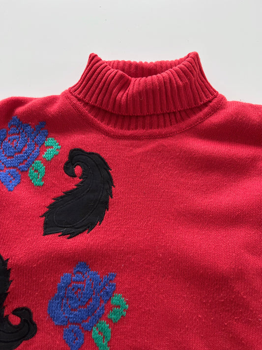 White Stag Embroidered Sweater-Bust 42