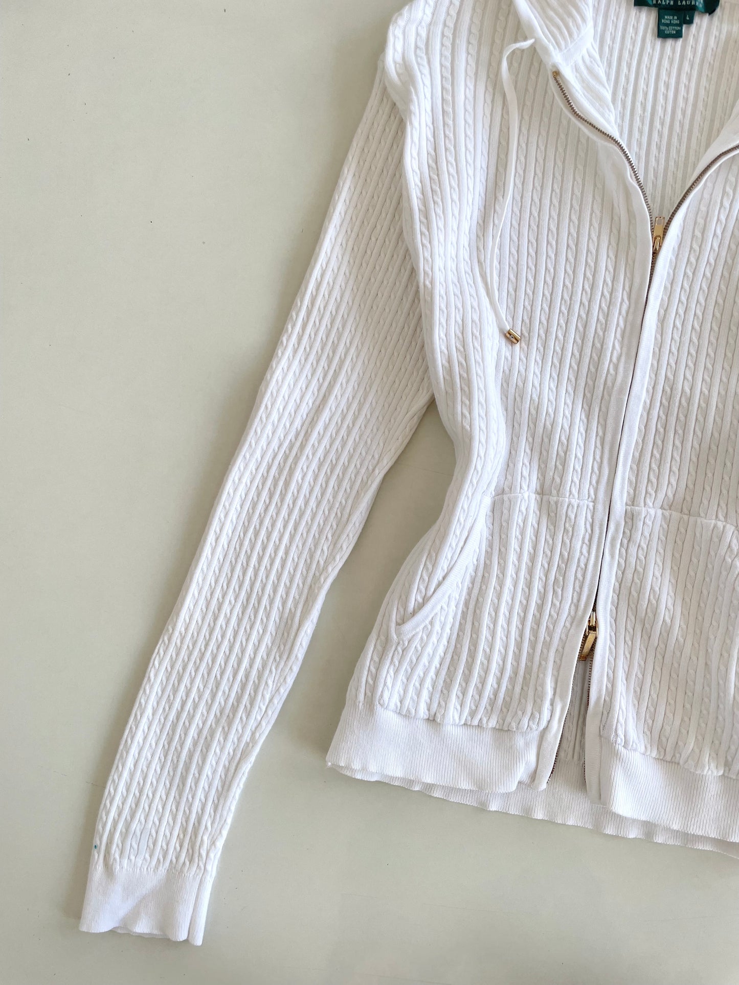 Ralph Lauren 100% Cotton Vintage Zipper-Bust 36 to 40