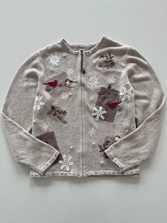 Croft & Barrow Embroidered Vintage Sweater-Bust 46