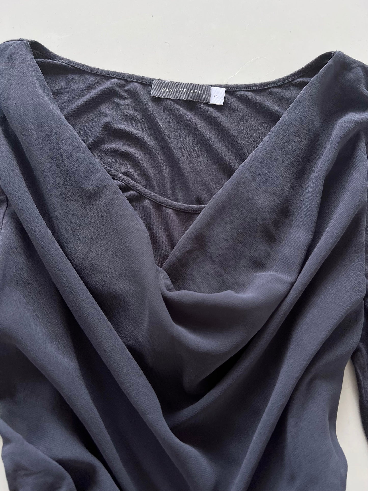 Mint Velvet Cowl Neck Top-Bust 42