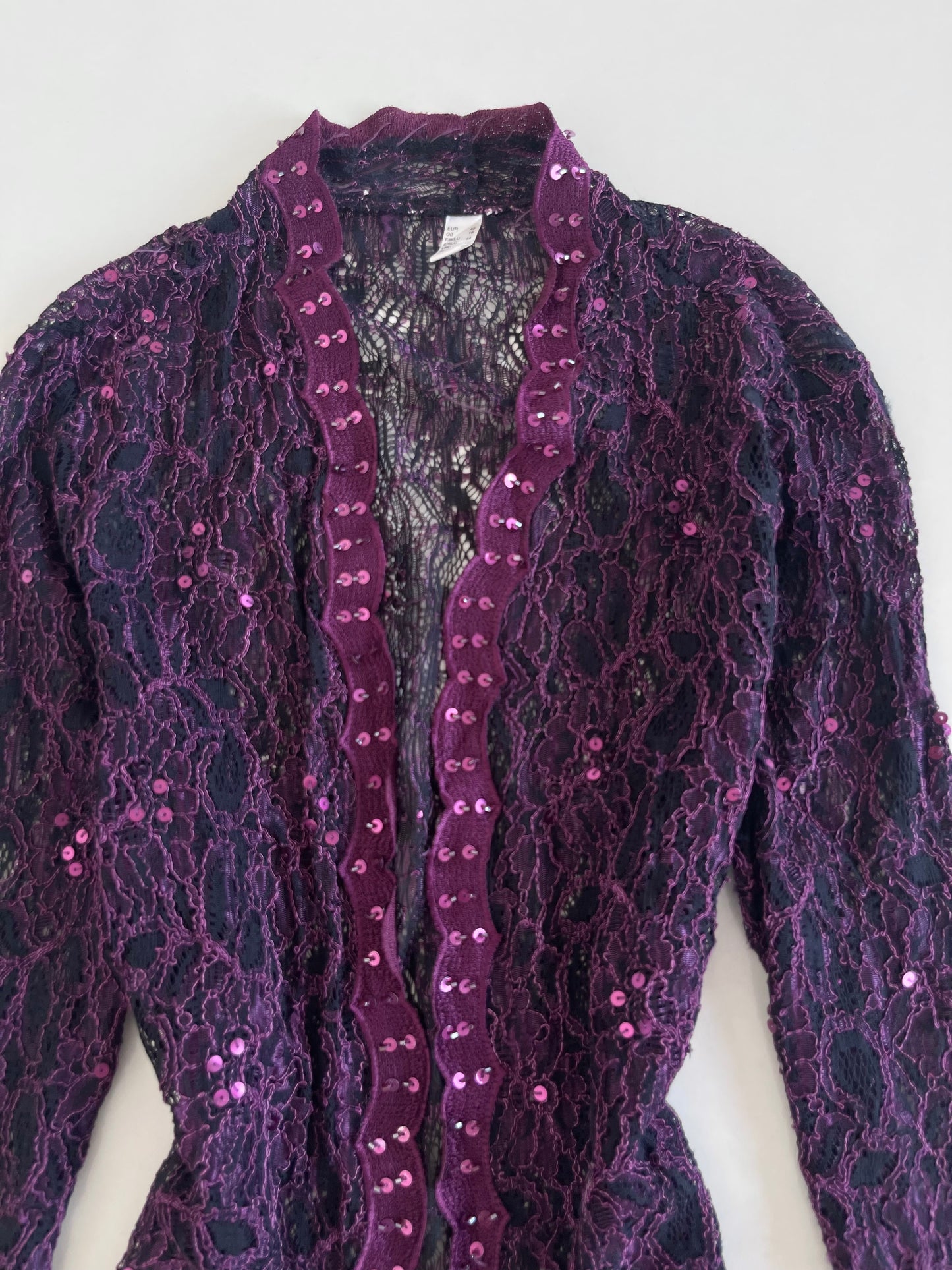 Vintage Sequin Sheer Shrug-Bust 38