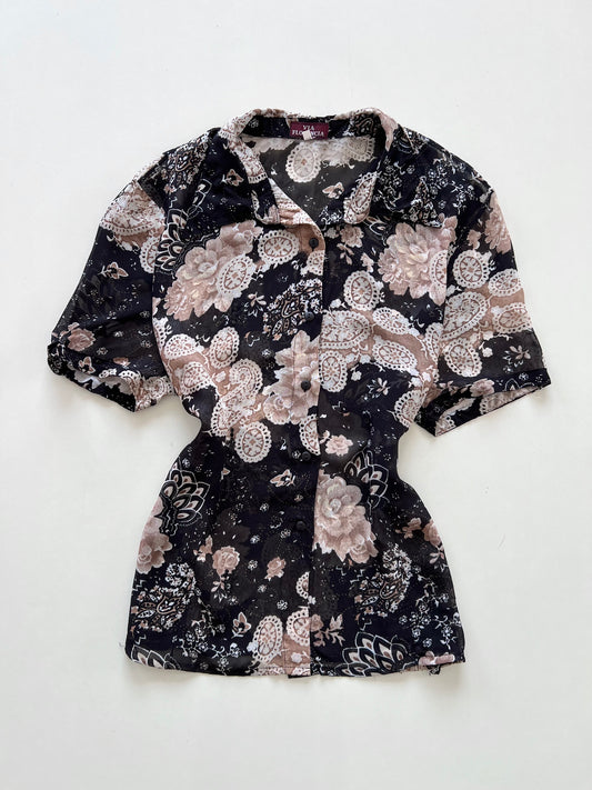 Via Florencia Sheer Vintage Shirt-Bust 50