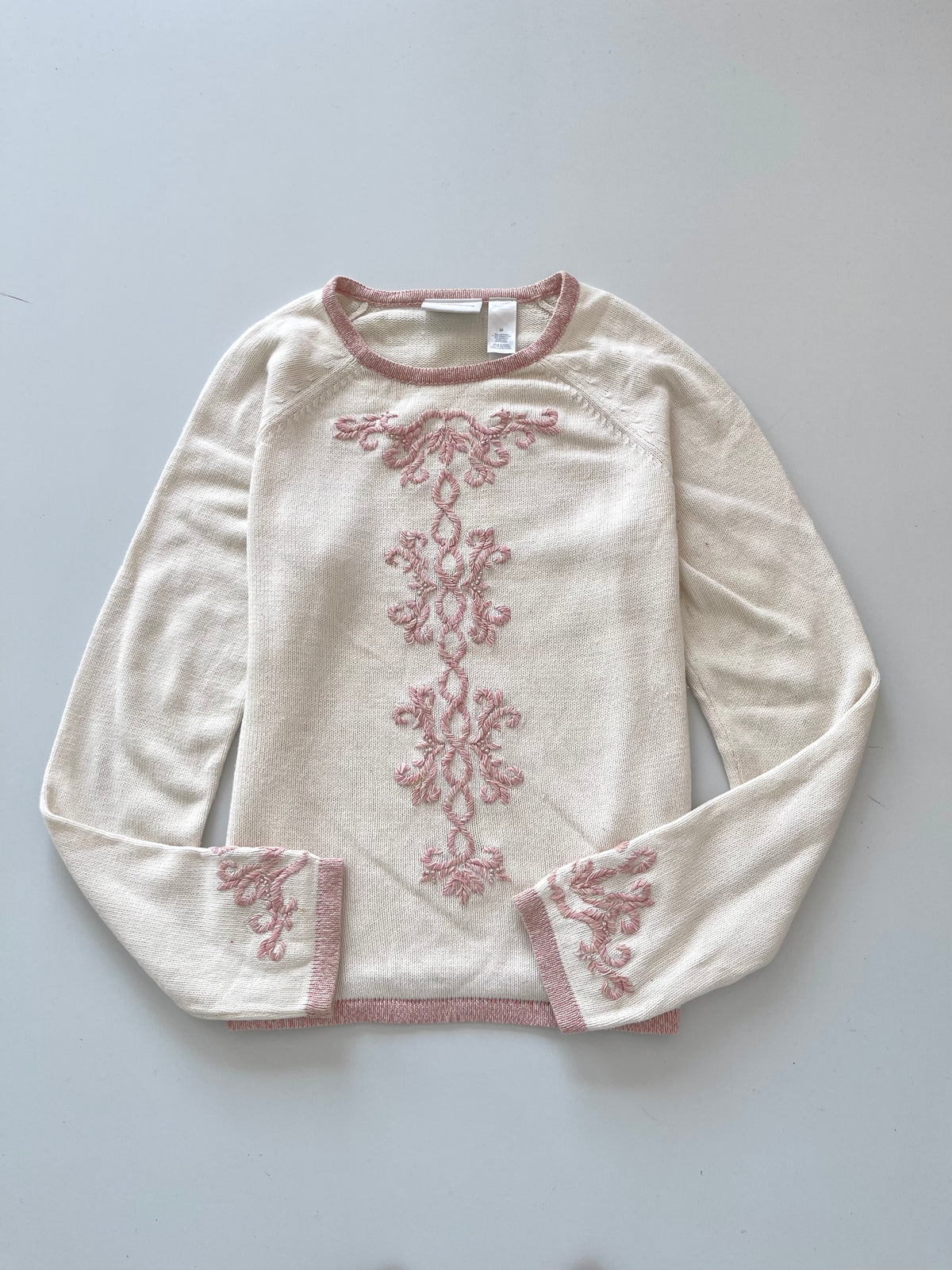 Liz Claiborne Embroidered Sweater-Bust 38