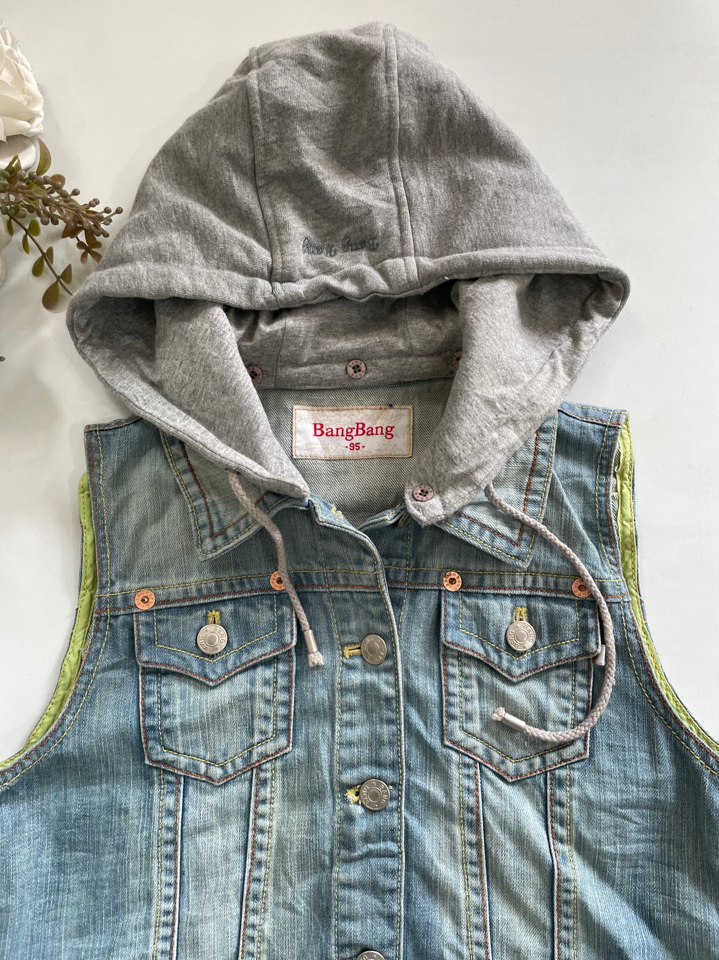 Denim Vest-Bust 34