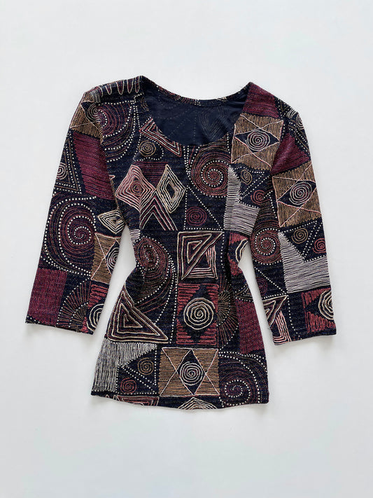 Vintage Shimmer Top-Bust 34 to 36