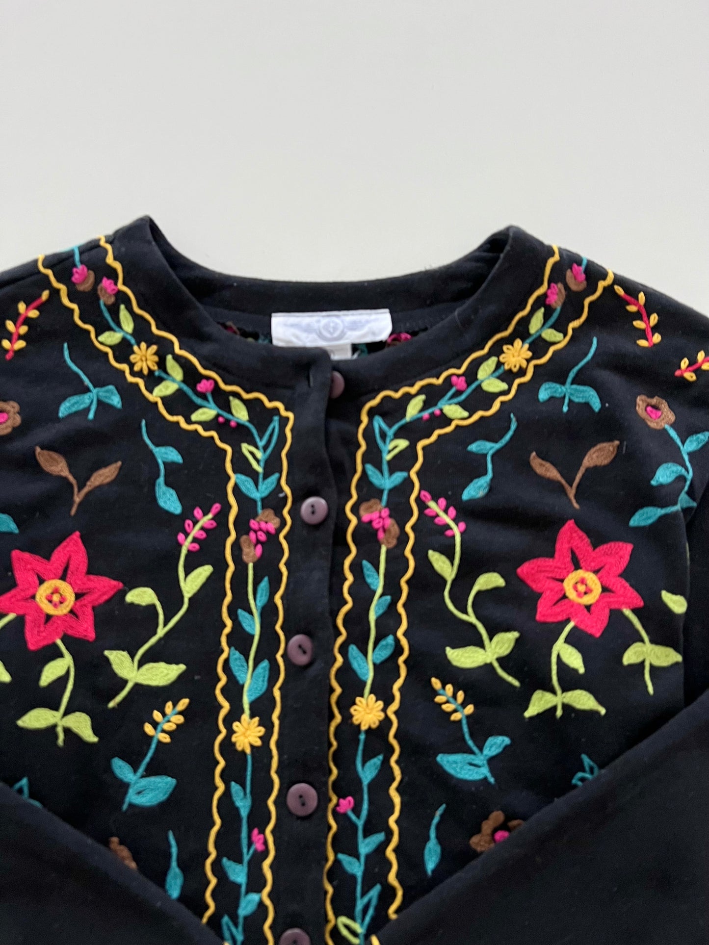 Embroidered Sweater-Bust 42