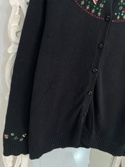 Embroidered Christmas Sweater-Bust 44