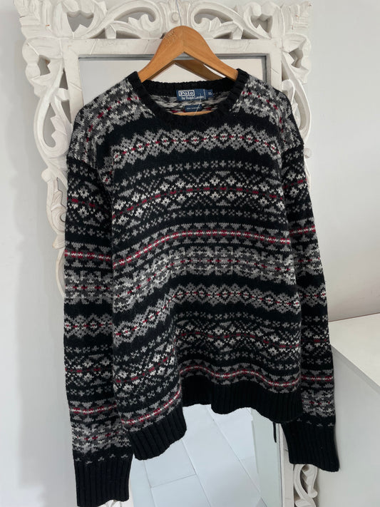 Vintage Ralph Lauren 100% Lambswool Sweater-Chest 52
