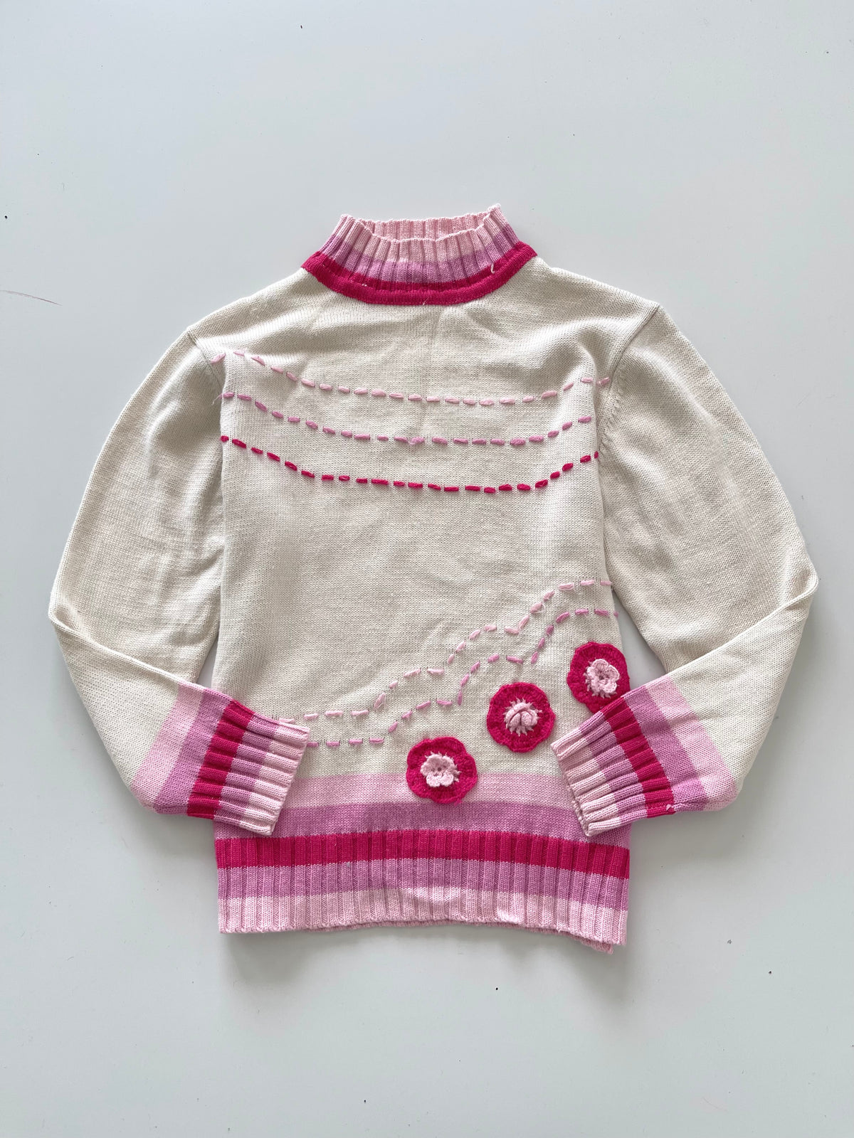 Embroidered Vintage Sweater-Bust 34
