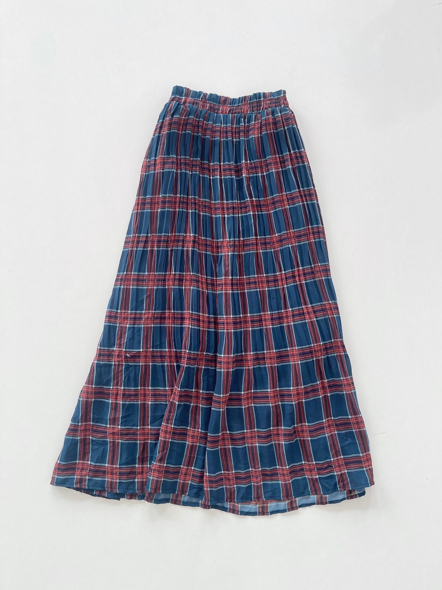 Pleated Blue Skirt-Waist 28 to 34