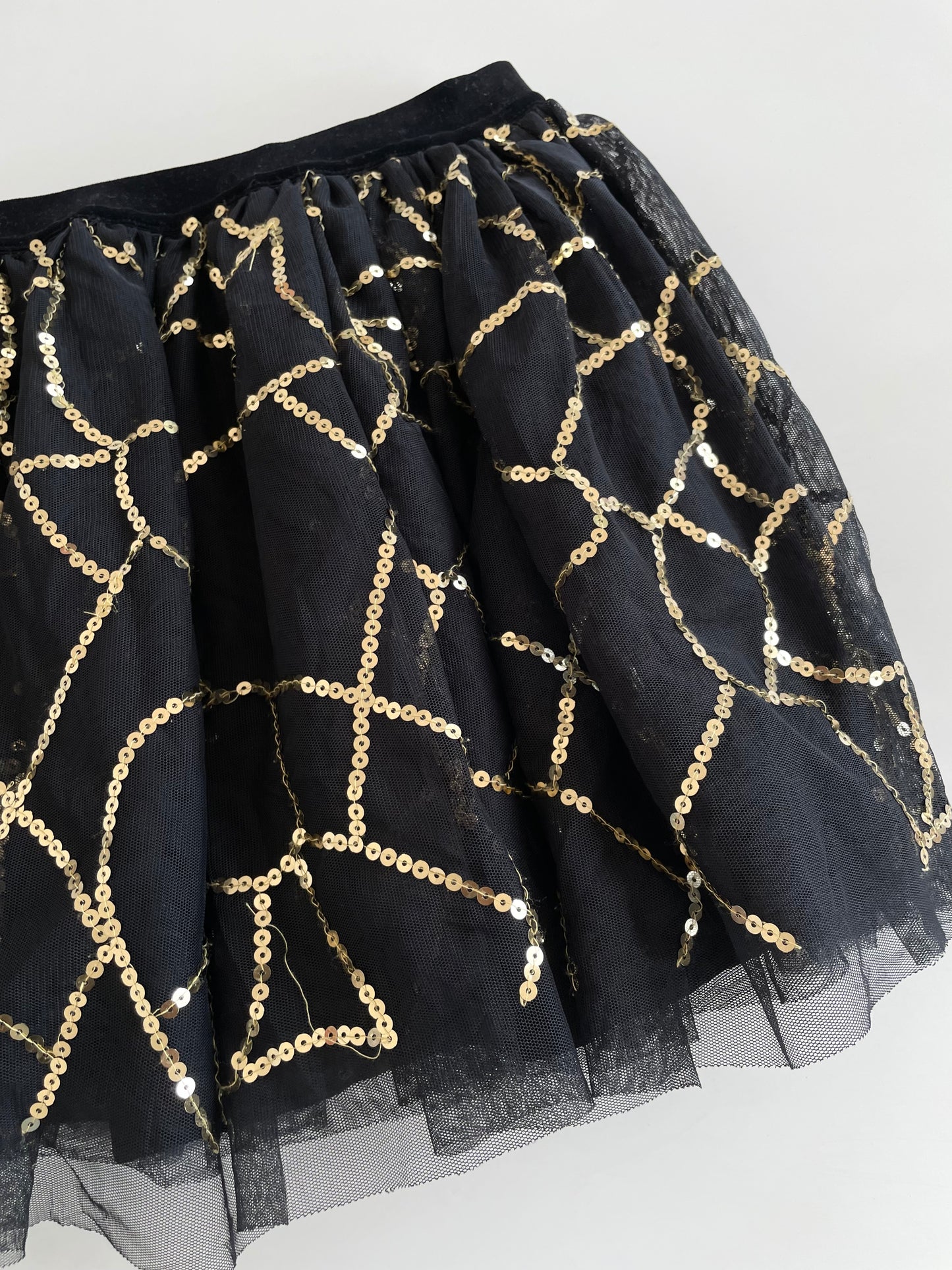 Lacy Sequin Skirt-Waist 24 to 26