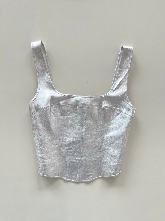 Tezenis Silver Metallic Top-Bust 36i