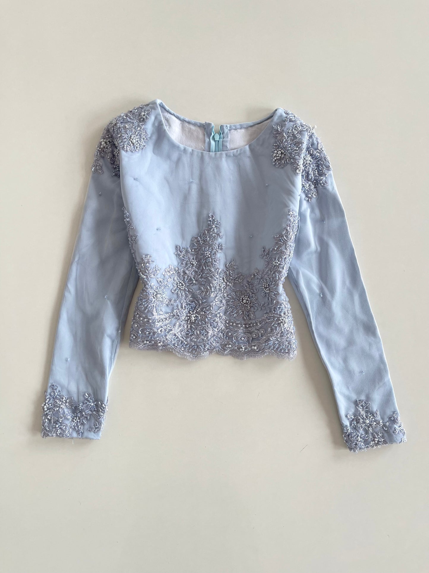 Embroidered Vintage Top-Bust 32
