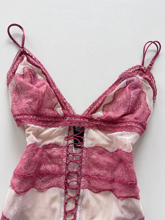 Victoria’s Secret Sheer Lacy Bodysuit-Bust 32 to 34