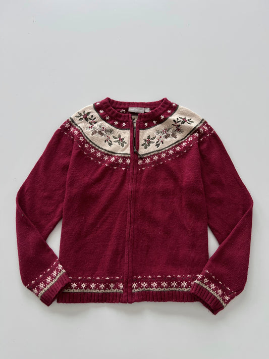 Croft&Barrow Embroidered Sweater-Bust 44