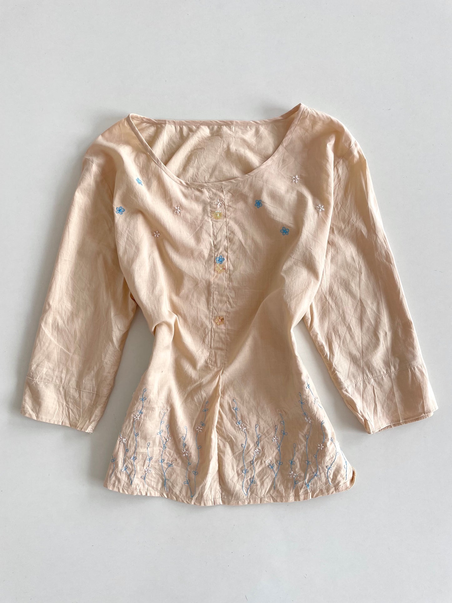 Embroidered Vintage Top-Bust 40