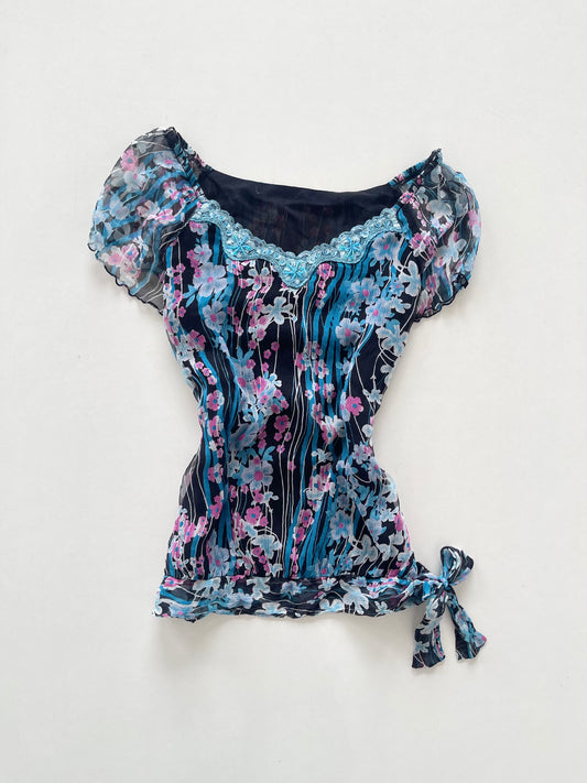Silk Embroidered Top-Bust 36 to 38