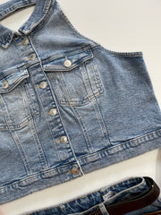 Anko Halter Denim Waistcoat-Bust 42