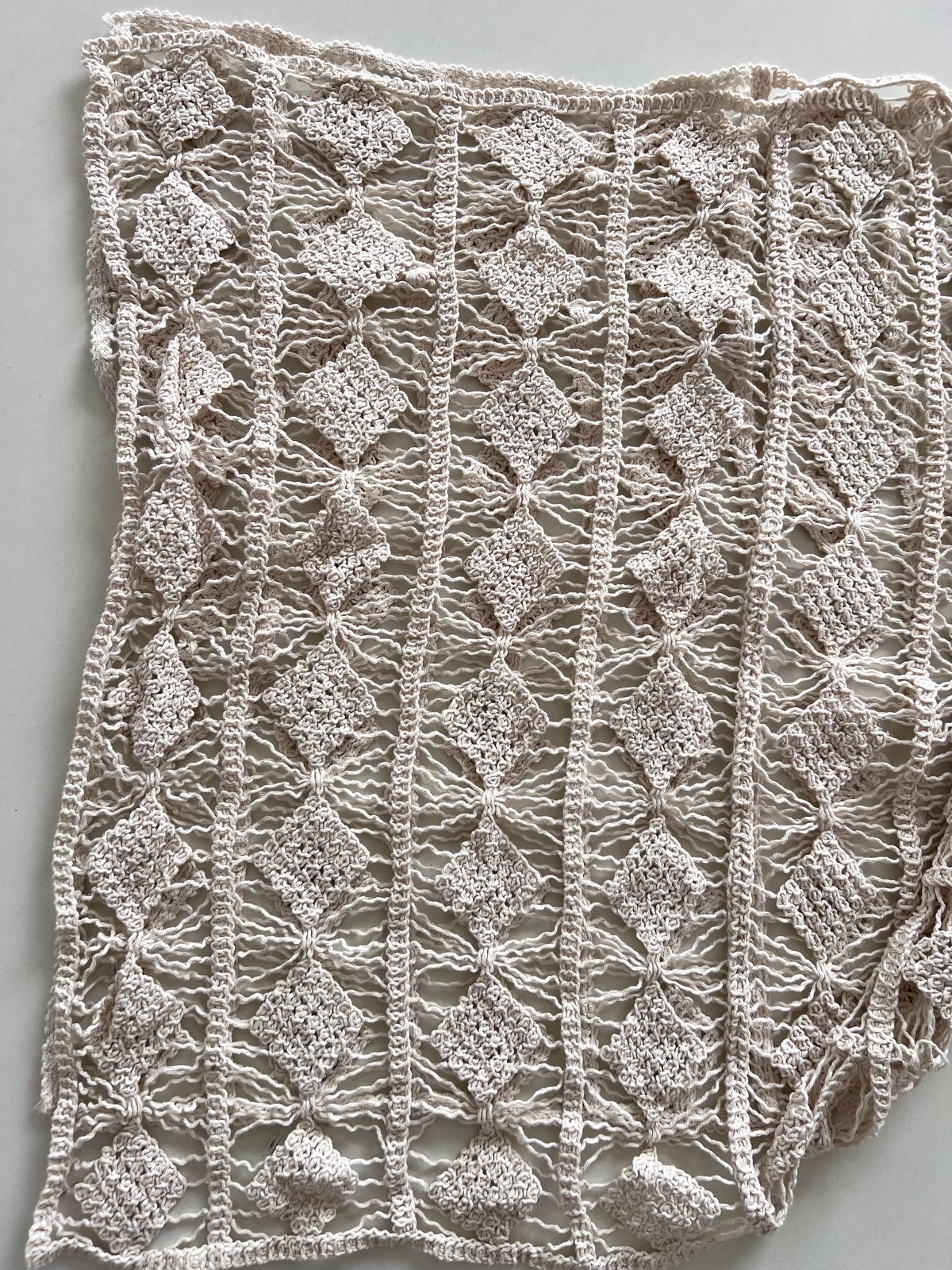 Flamant Rose Crochet Sheer Dress-Bust 36