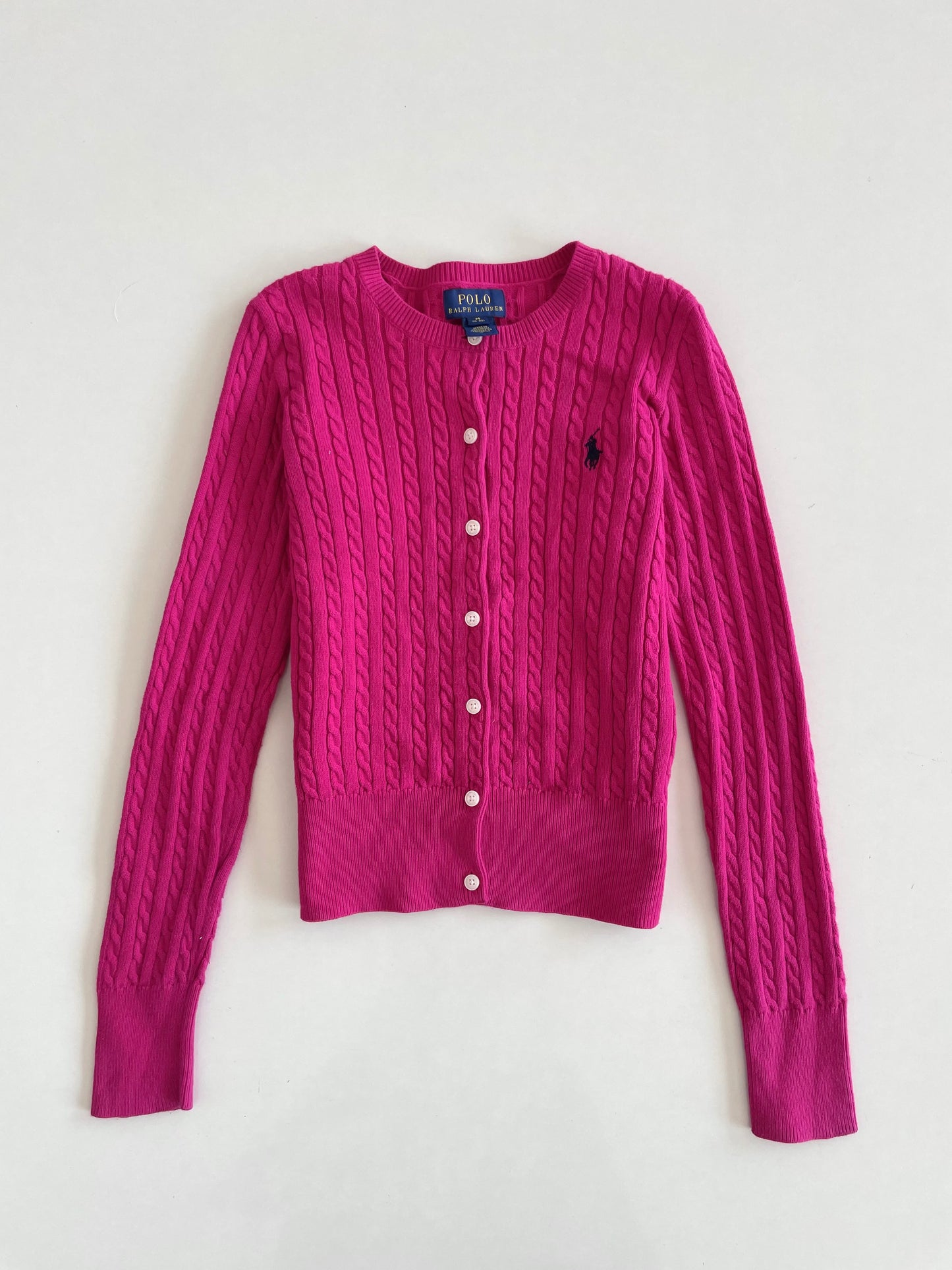 Ralph Lauren 100% Cotton Vintage Cardigan-Bust 28 to 30