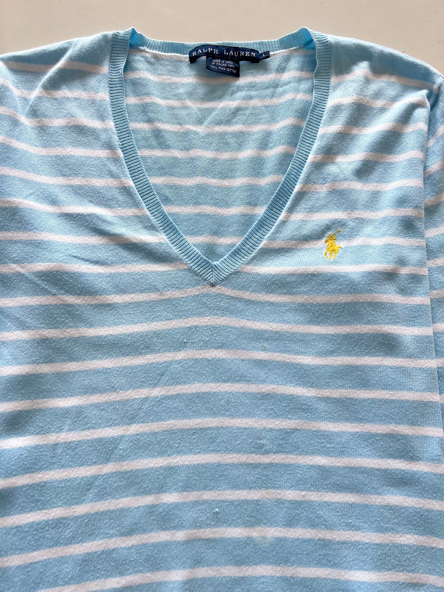 Ralph Lauren 100% Pima Cotton Vintage Top-Bust 38