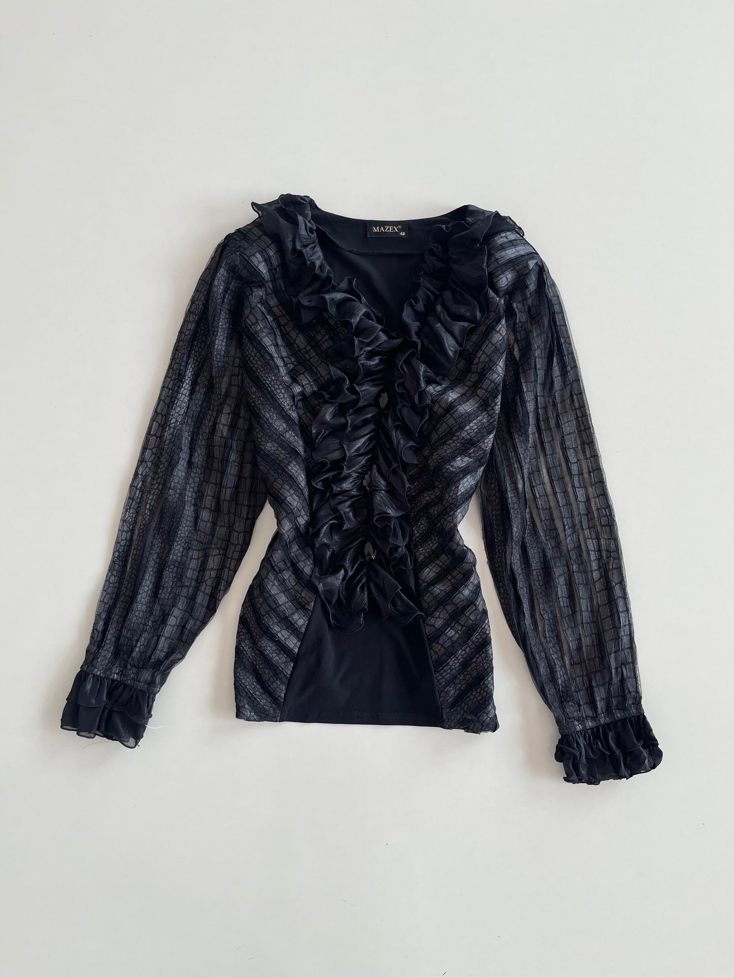 Mazex Ruffle Top-Bust 44 to 46