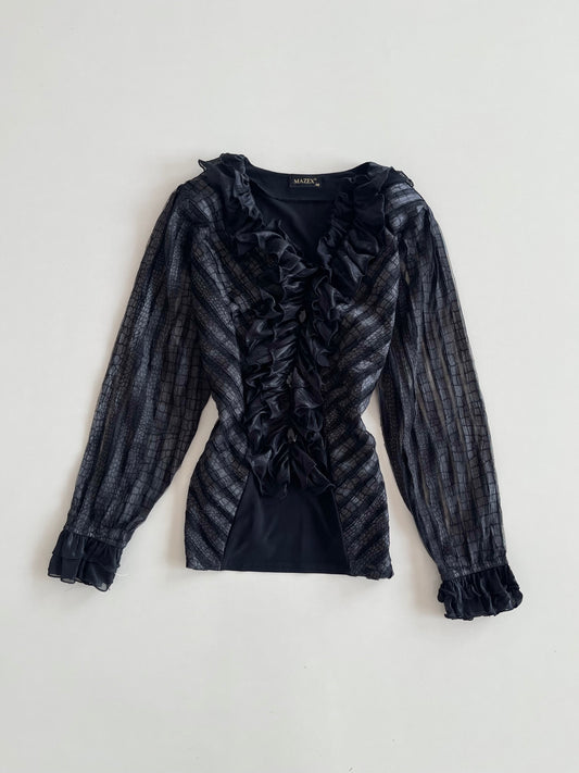 Mazex Ruffle Top-Bust 44 to 46