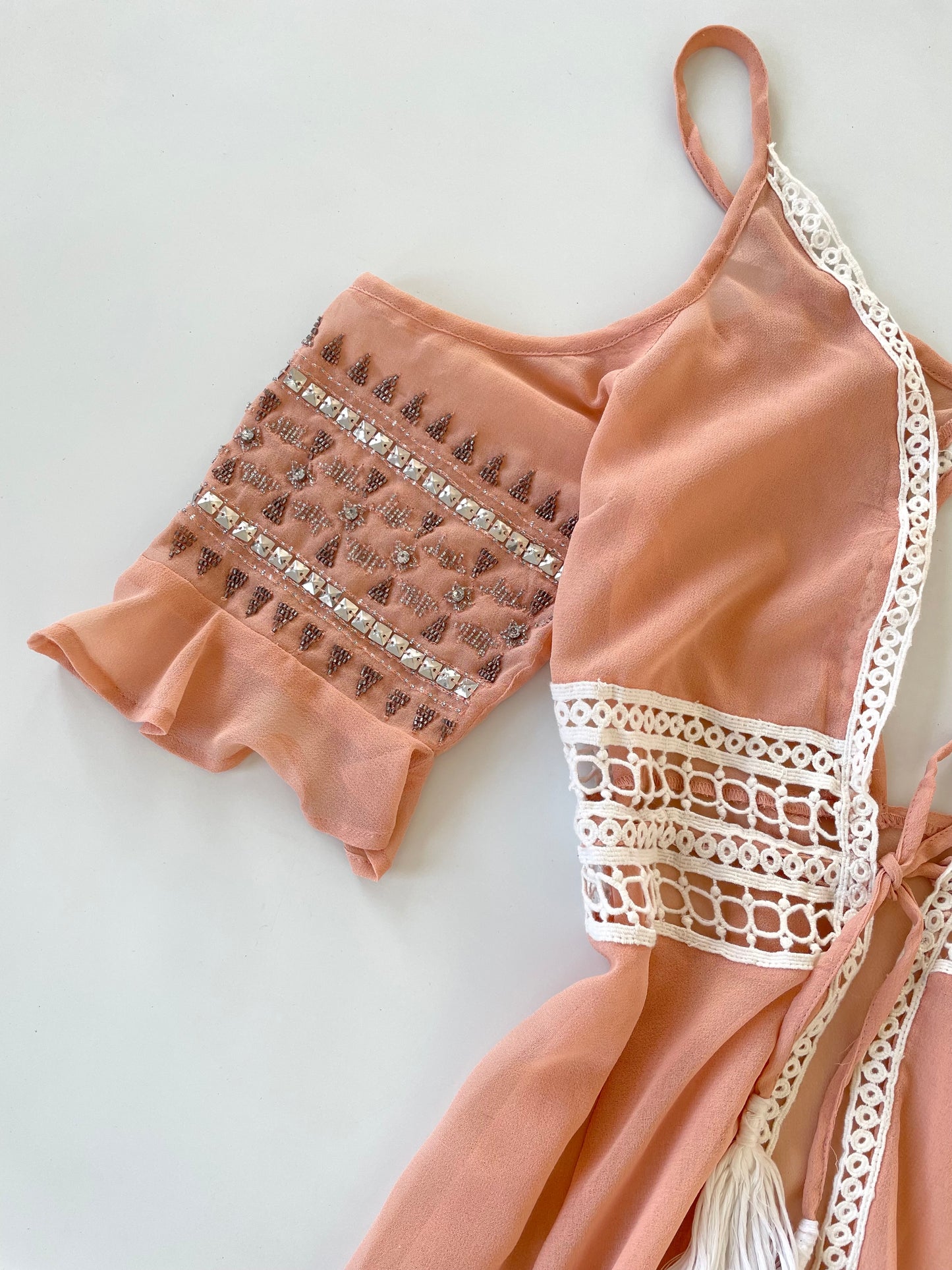 Embroidered Vintage Top-Bust 34