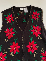 Embroidered Sweater Vest-Bust 44