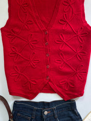 Karen Scott Chunky Sweater Vest-Bust 42