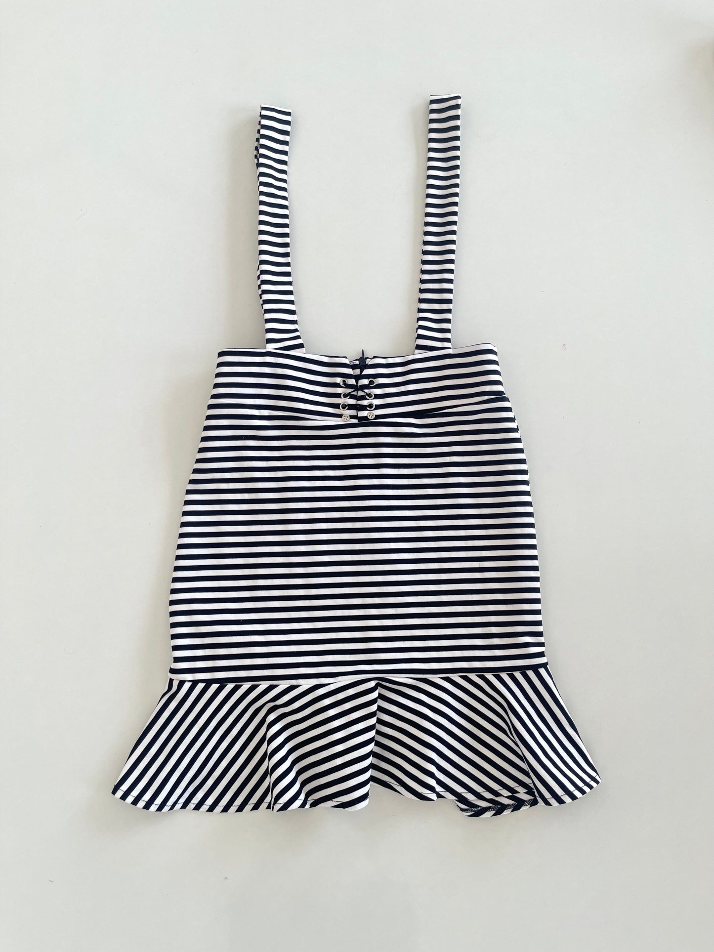 Striped Galace Skirt-Waist  28
