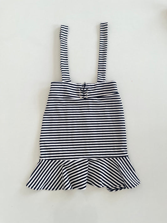 Striped Galace Skirt-Waist  28