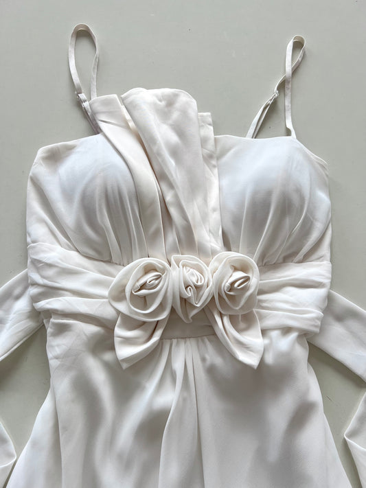 Rosie Vintage White Dress-Bust 32 to 34