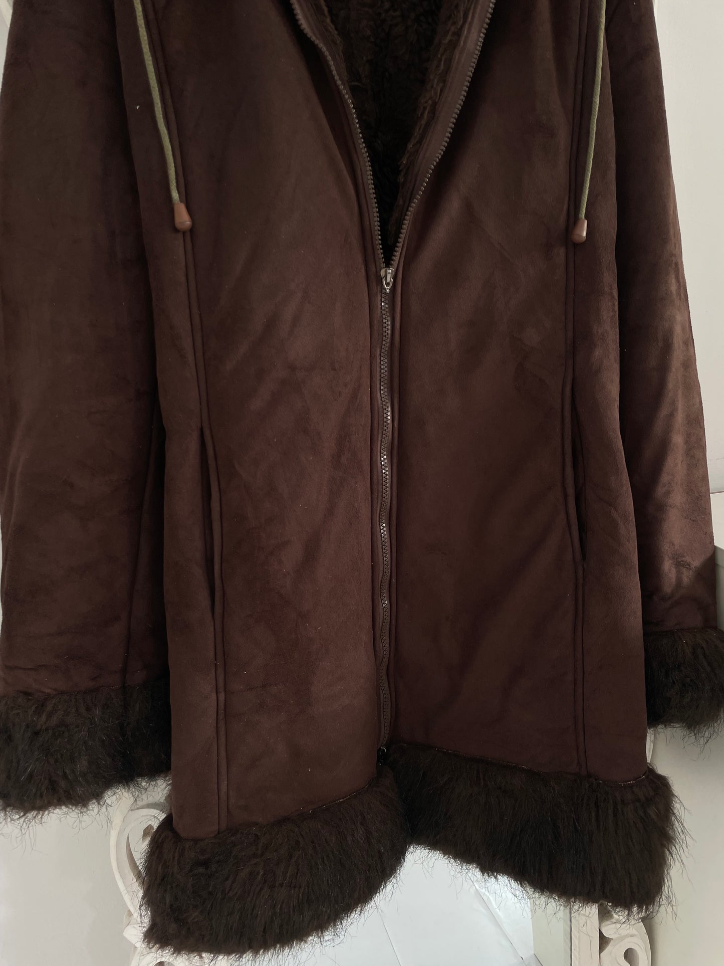 Vintage Thick Sherpa Coat-Chest 44