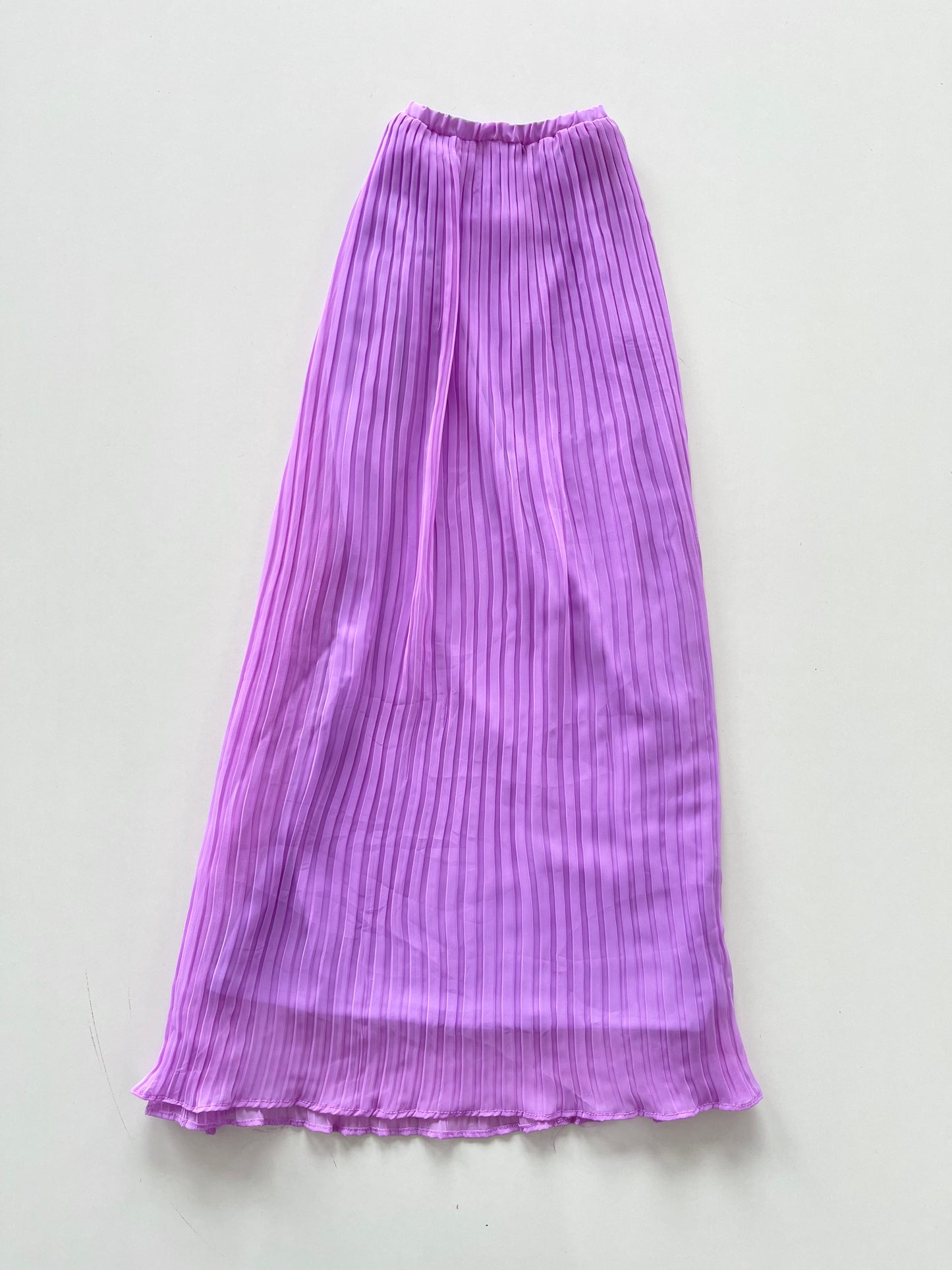 Purple Pleated Skirt-Waist 28 to 34