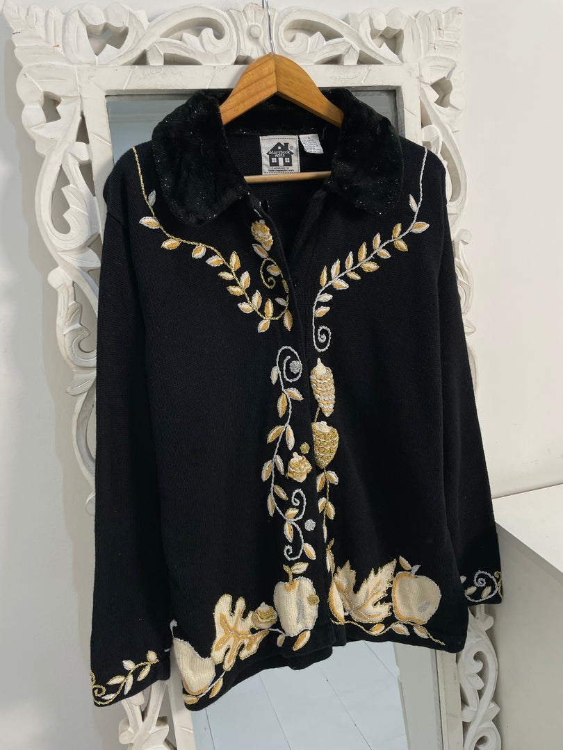 Storybook Knits Embroidered Sweater-Bust 44