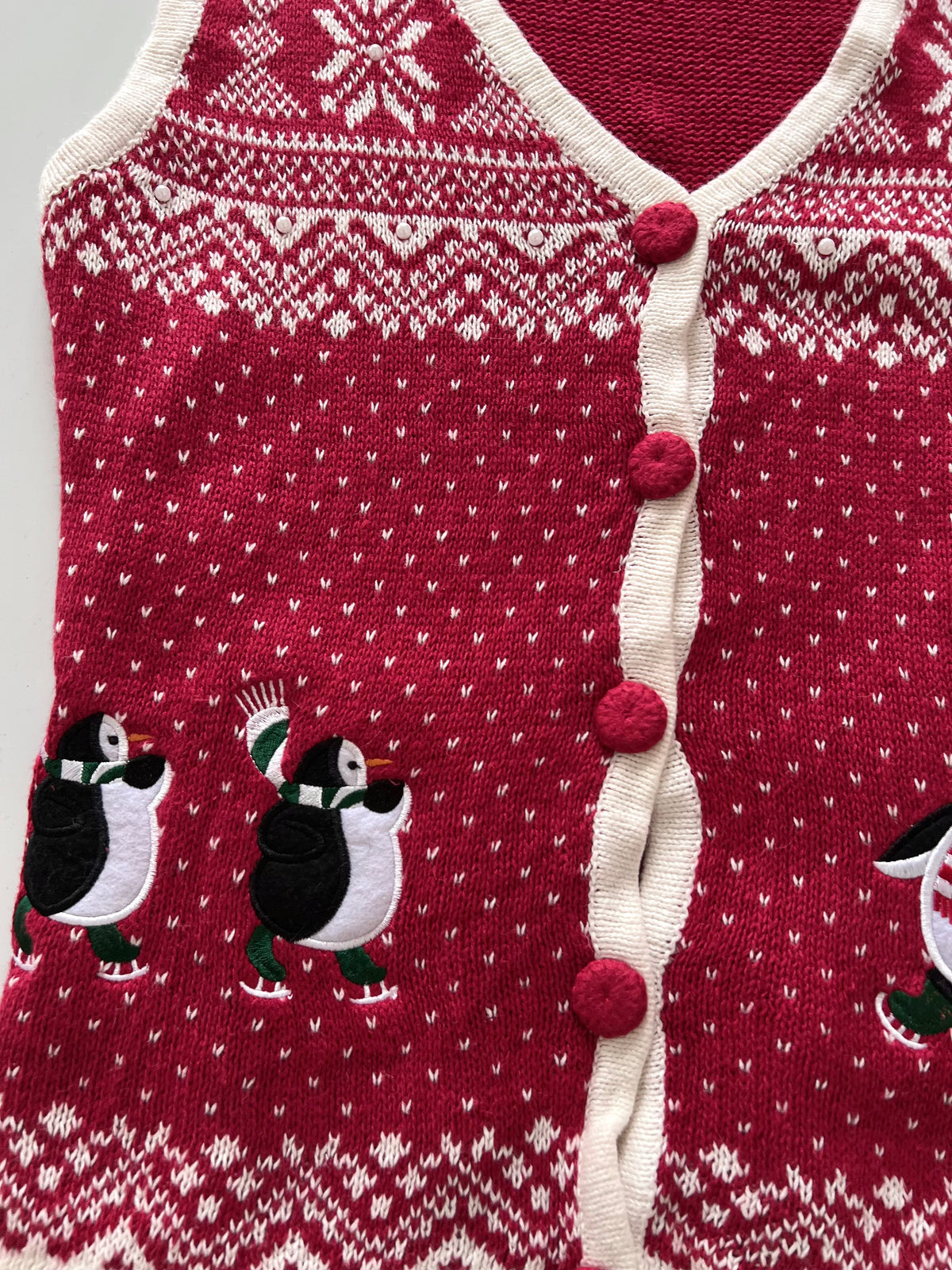 Holiday Editions Christmas Vest Sweater-Bust 40