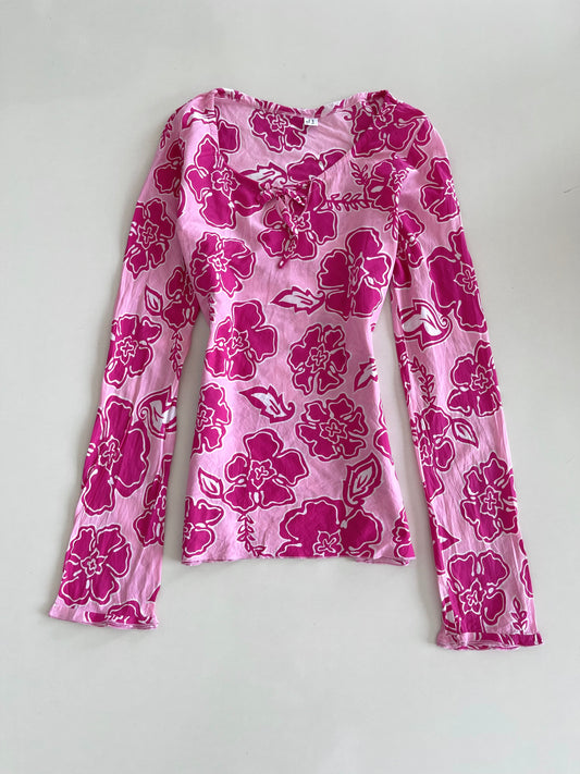 Floral 100% Cotton Top-Bust 40