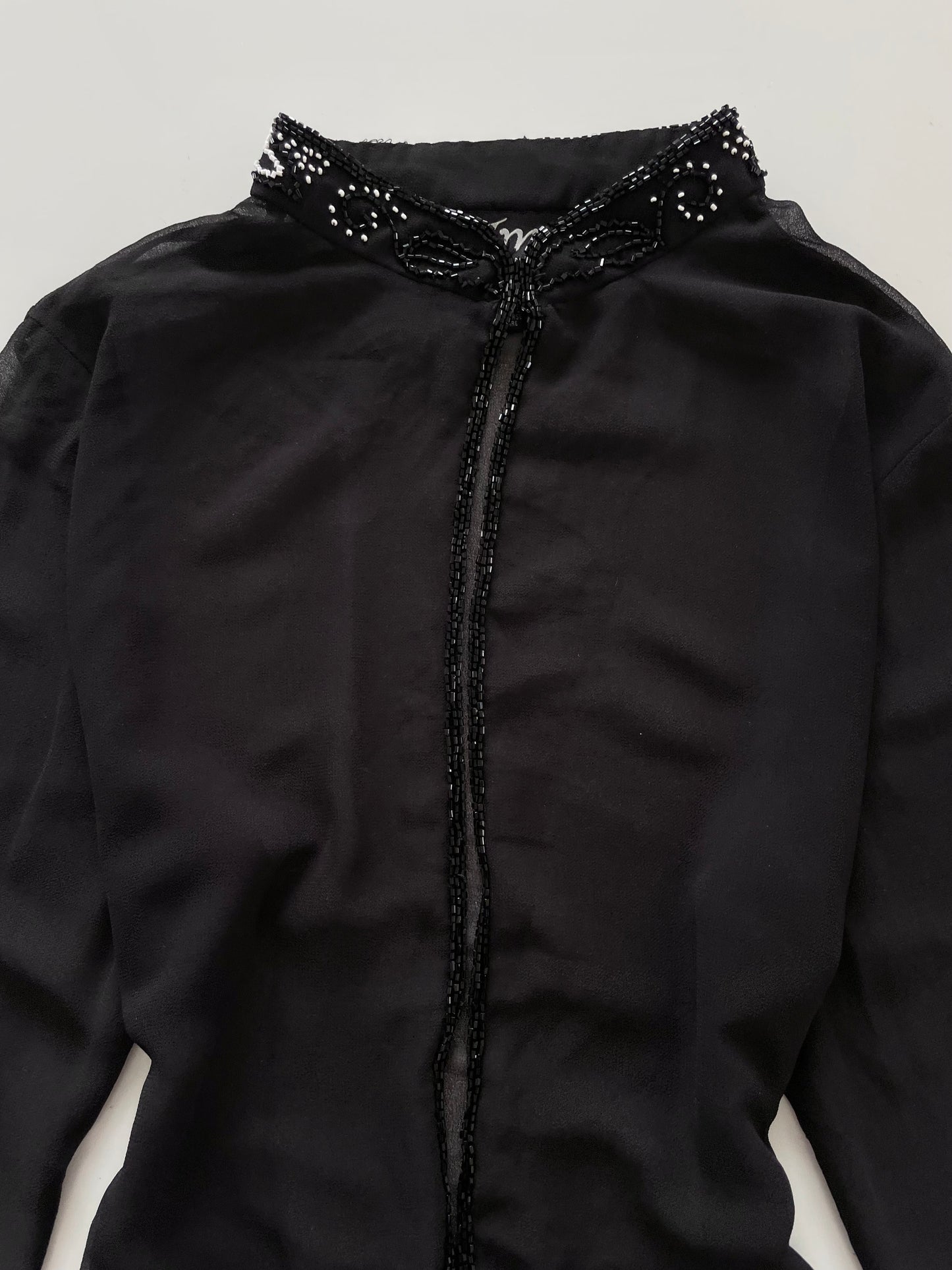JMD Embroidered Sheer Top-Bust 42