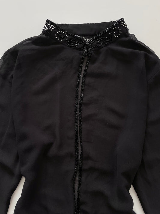 JMD Embroidered Sheer Top-Bust 42
