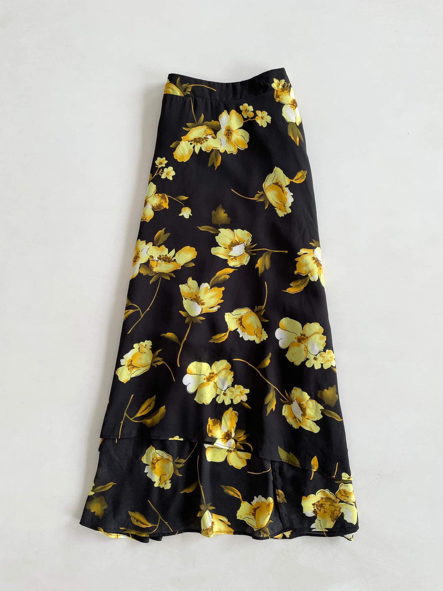 Yellow Flowers Skirt-Waist 28 to 30