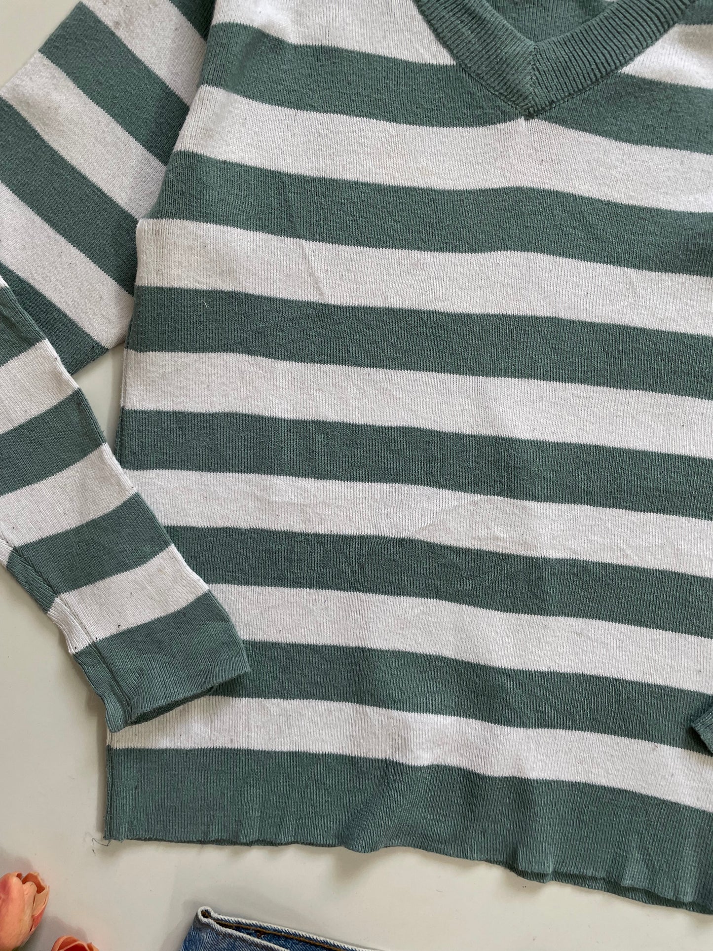 Soft Striped Sweater-Bust 30 to 32