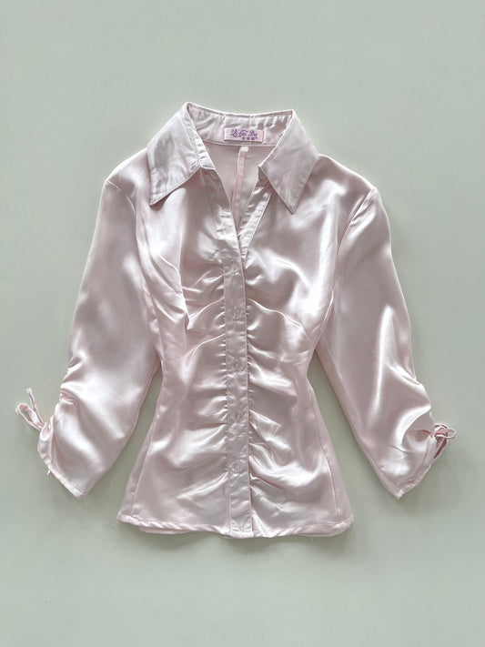 Satin Vintage Top-Bust 34