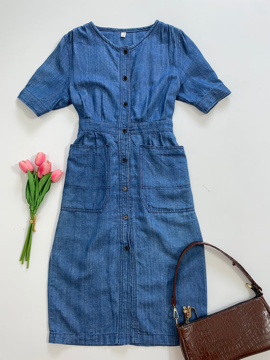 Le Marais Denim Dress-Bust 34