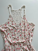 Load image into Gallery viewer, CLOCKHOUSE FLORAL CROCHET ROMPER - BUST 38 TO 40
