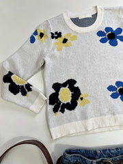 Lilou Soft Floral Sweater - Bust 30 to 32